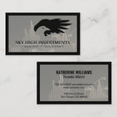 Vogel- und Wing-Logo | Finanzielle Darstellung Visitenkarte (Vorne/Hinten)