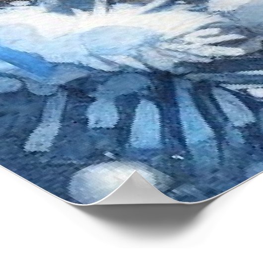 Vogel- und Winterlandschaft 20 Poster (Ecke)