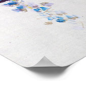 Vögel und Wisteria-Blume, Watanabe Seitei Poster (Ecke)