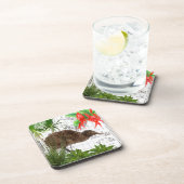 Vogel-Untersetzer-Set Neuseelands gebürtiges Getränkeuntersetzer (Rechte Seite)