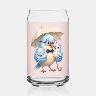 Vogel-Vater-Glas-Trinkgeschirr Dosenglas
