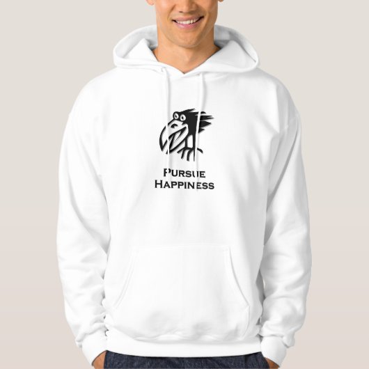 Vögel verfolgen Glück Hoodie (Vorderseite)