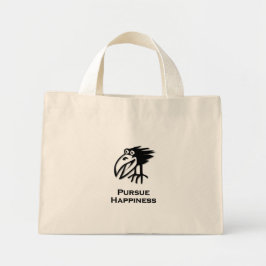 Vögel verfolgen Glück Mini Stoffbeutel