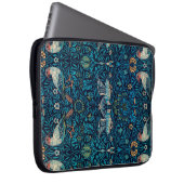 Vögel (Vintages Blumenmuster) (von William Morris) Laptopschutzhülle (Vorne Rechts)