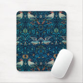 Vögel (Vintages Blumenmuster) (von William Morris) Mousepad (Mit Mouse)