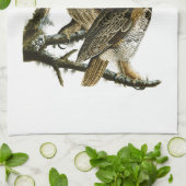 Vögel Virginia-Uhu-Johns Audubon von Amerika Küchentuch (Gefaltet)