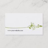 Vogel-Visitenkarte (weiß) Visitenkarte (Rückseite)