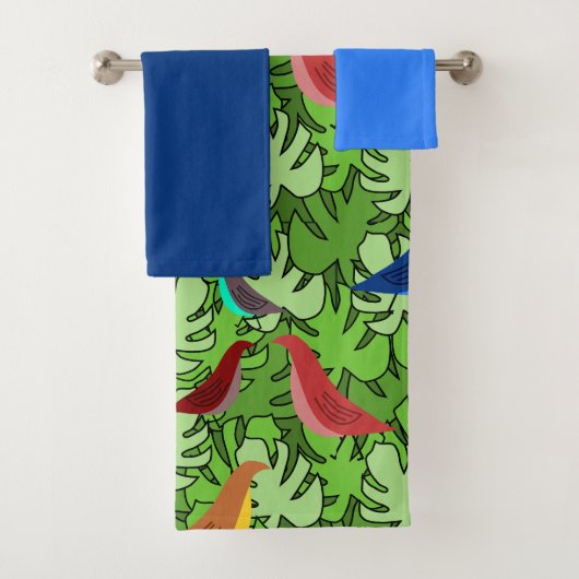 Vögel, Vögel, Vögel Badhandtuch Set (Insitu)