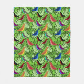 Vögel, Vögel, Vögel Fleecedecke (Vorderseite)