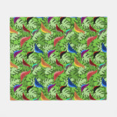 Vögel, Vögel, Vögel Fleecedecke (Vorderseite (Horizontal))