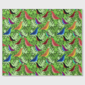Vögel, Vögel, Vögel Geschenkpapier (Flach)