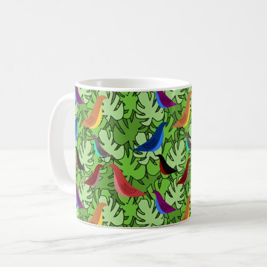 Vögel, Vögel, Vögel Kaffeetasse (Vorderseite Links)