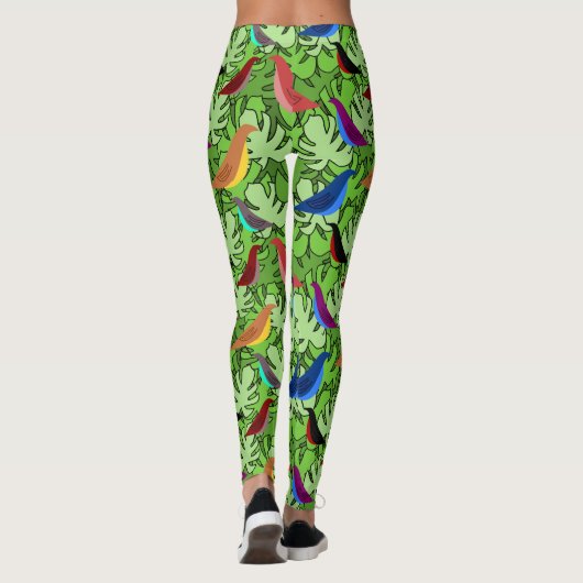 Vögel, Vögel, Vögel Leggings (Rückseite)