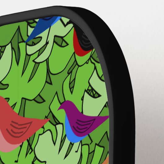 Vögel, Vögel, Vögel Pickleball Schläger (Linke Seite)