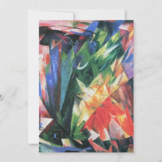 Vögel (Vogel) von Franz Marc, Vintag Cubism Art (Vorderseite)