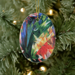 Vögel (Vogel) von Franz Marc, Vintag Cubism Art Keramikornament