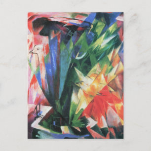 Vögel (Vogel) von Franz Marc, Vintag Cubism Art Postkarte