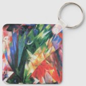 Vögel (Vogel) von Franz Marc, Vintag Cubism Art Schlüsselanhänger (Rückseite)