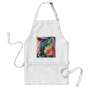 Vögel (Vogel) von Franz Marc, Vintag Cubism Art Schürze