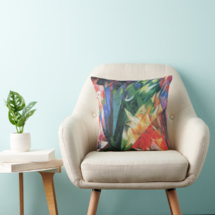 Vögel (Vogel) von Franz Marc, Vintage Kubismus Kun Kissen