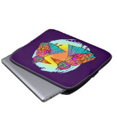 Vögel voller Farbe Laptopschutzhülle (Vorne Knopf)