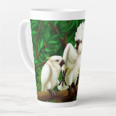 Vögel von einem Schlag Latte-Mug Milchtasse (Linke Ecke)