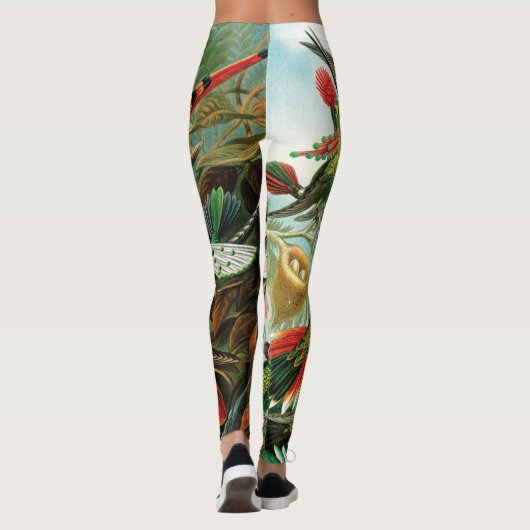 Vögel von Ernst Haeckel Leggings (Rückseite)