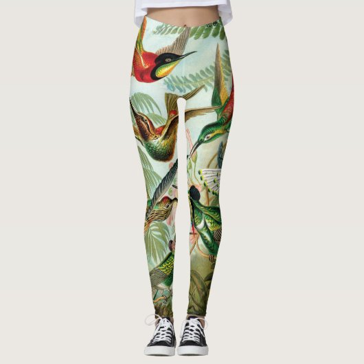 Vögel von Ernst Haeckel Leggings (Vorderseite)