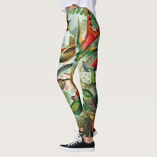 Vögel von Ernst Haeckel Leggings (Links)