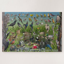 Vögel von Feuchtgebieten in Süßwasser Puzzle