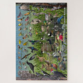 Vögel von Feuchtgebieten in Süßwasser Puzzle (Vertikal)