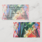 Vögel von Franz Marc; Vogel Visitenkarte (Vorne/Hinten)