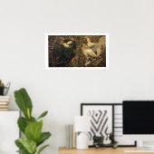 Vögel von Freude und Trauerplakat Poster (Heimbüro)