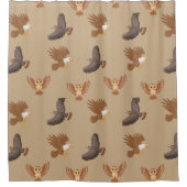 Vögel von Greifduschvorhang Duschvorhang (Vorderseite)