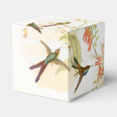 Vögel von Hummingvogel Tiere Tiere Blume Geschenkschachtel (Rückseite)