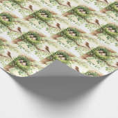 Vögel von Kleinkindern in Nest Geschenkpapier (Ecke)