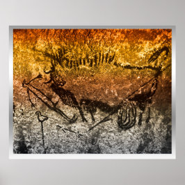 Vogel von Lascaux Poster