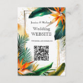 Vögel von Paradise Bliss Website-Karte Begleitkarte (Vorderseite)