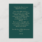 Vögel von Paradise Bliss Website-Karte Begleitkarte (Rückseite)