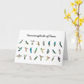 Vögel von Texas Karte (Gelbe Blume)