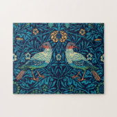 Vögel von William Morris Puzzle (Horizontal)