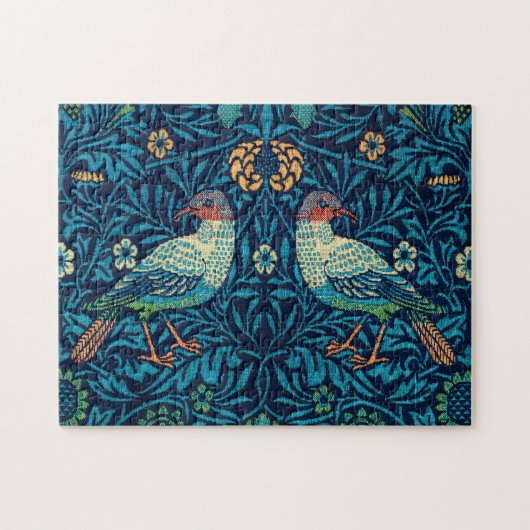 Vögel von William Morris Puzzle (Horizontal)