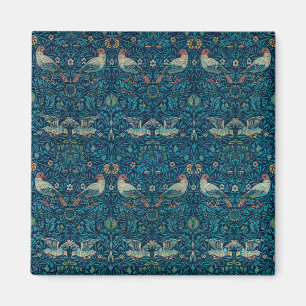 Vogel von William Morris, Vintage-Garten-Textilkun Magnet