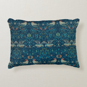 Vogel von William Morris, Vintage Gartentextilkuns Dekokissen