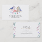 Vogel-Waldmärchenland-Aquarell Visitenkarte (Vorne/Hinten)