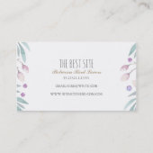 Vogel-Waldmärchenland-Aquarell Visitenkarte (Rückseite)