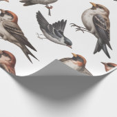 VOGEL WALLPAPER GESCHENKPAPIER (Ecke)