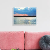 Vögel wandern bei Sonnenuntergang Leinwanddruck (Insitu (Wohnzimmer))