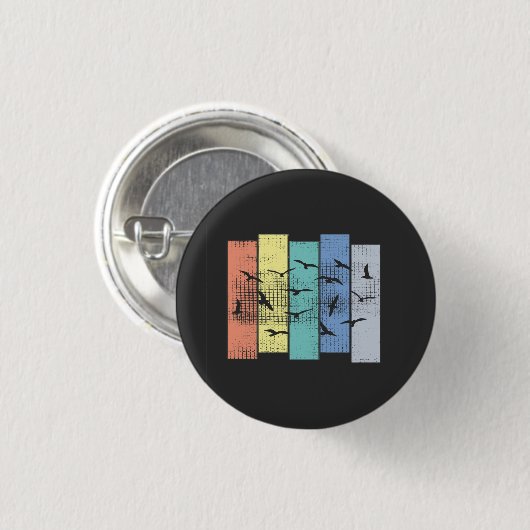 Vögel - wandernde Vögel Button (Vorne & Hinten)