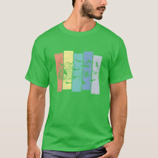 Vögel wandernder Vögel witzig T-Shirt